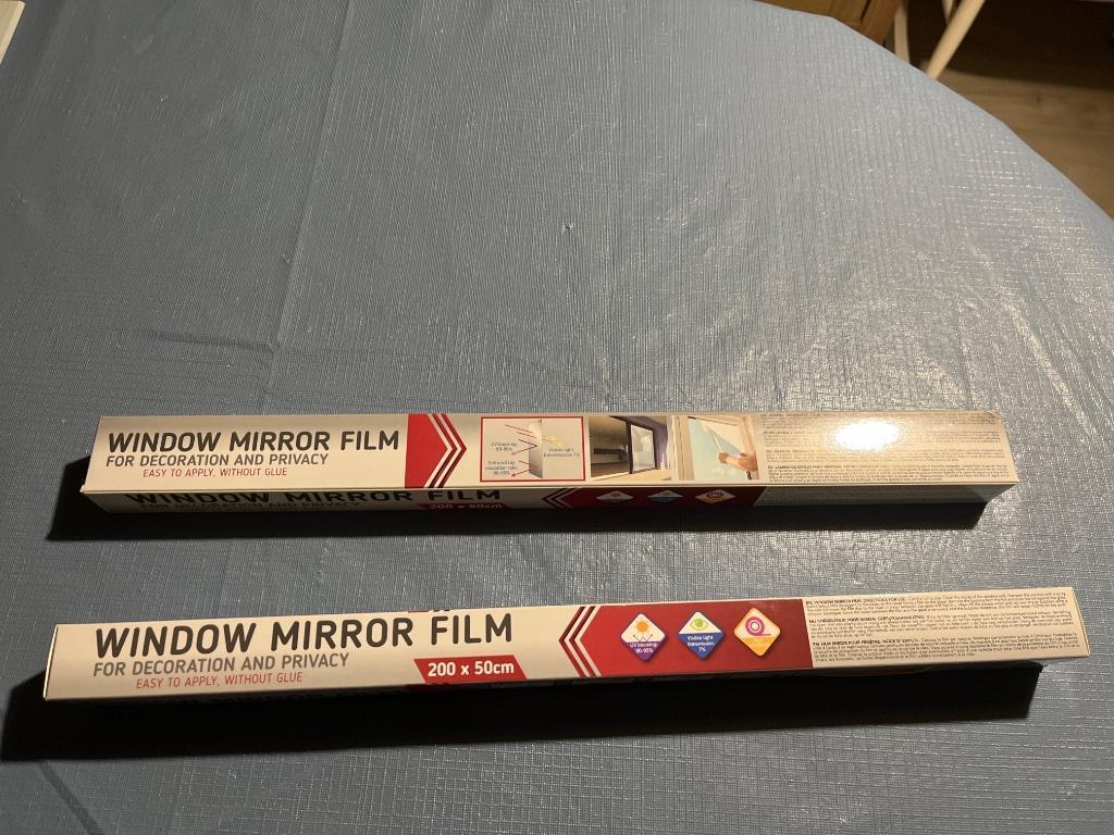 Film miroir pour fenêtres (200 x 50 cm)  1 pièce, Enlèvement, Neuf