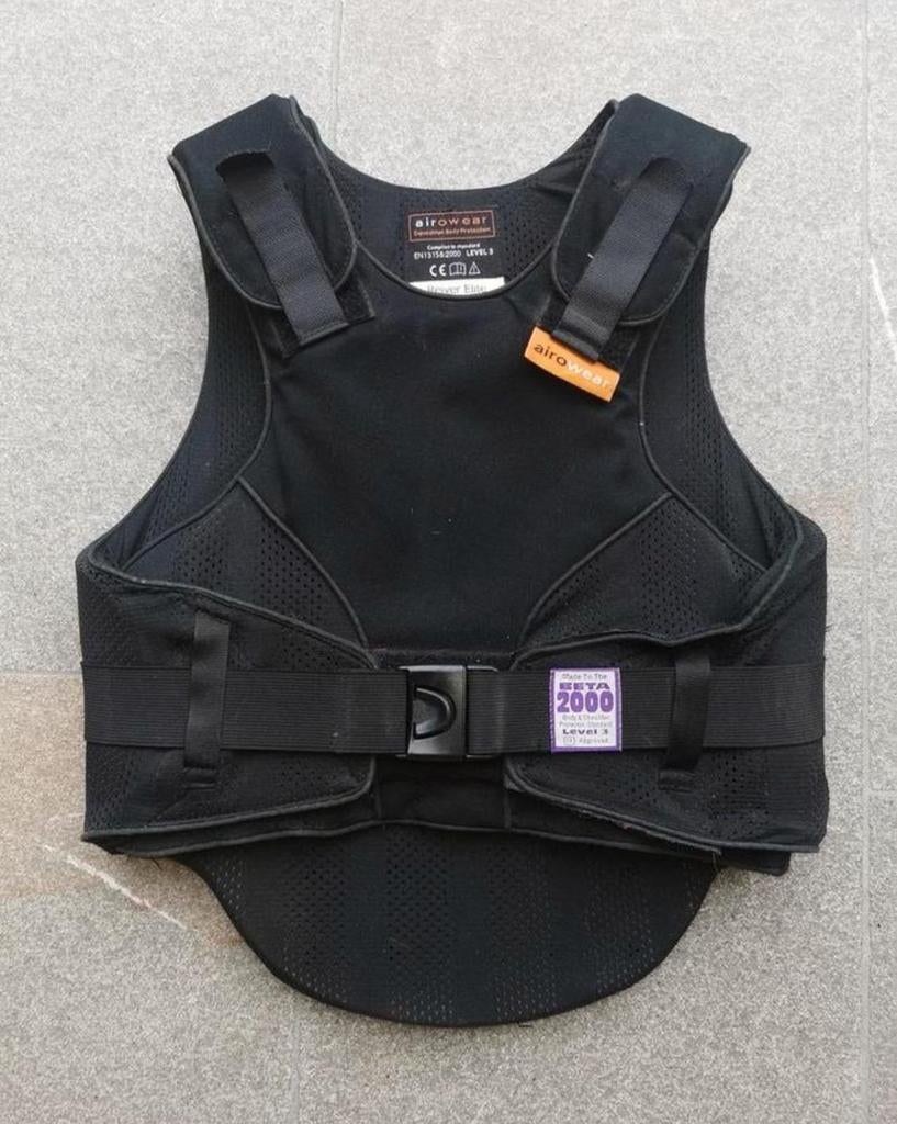 Zwarte veiligheidsvest Airowear kinderen, Dieren en Toebehoren, Ophalen, Zo goed als nieuw, Springen