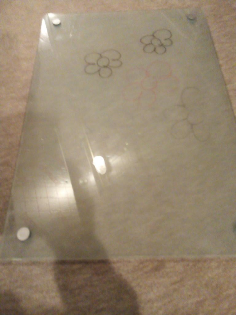 Tableau mémo en verre, Enlèvement ou Envoi, Comme neuf, Autres types