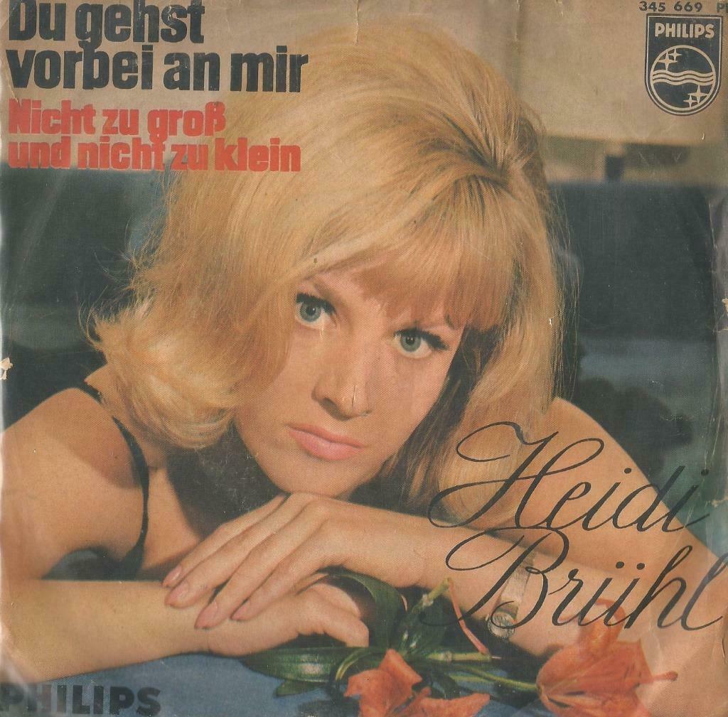 Heidi Brühl – Du gehst vorbei an mir - Single, Enlèvement ou Envoi, Single, Utilisé, Pop