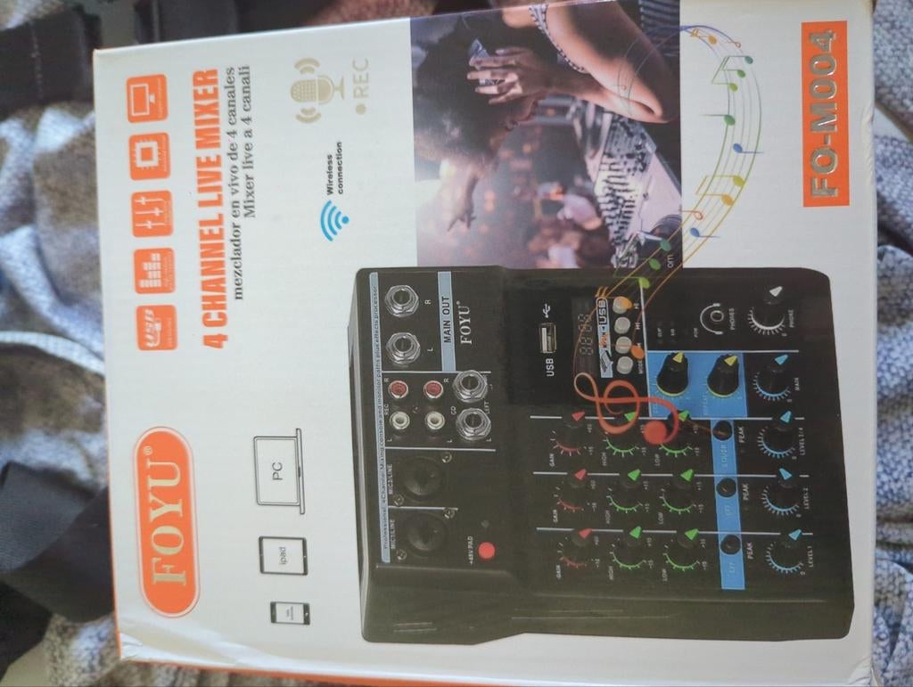 Mixeur live 4 channel, Muziek en Instrumenten, Ophalen, Nieuw