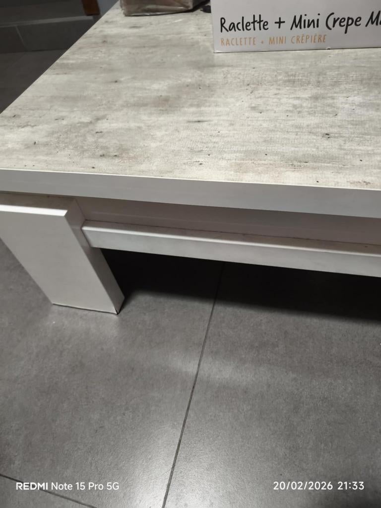 Table de salon, Enlèvement