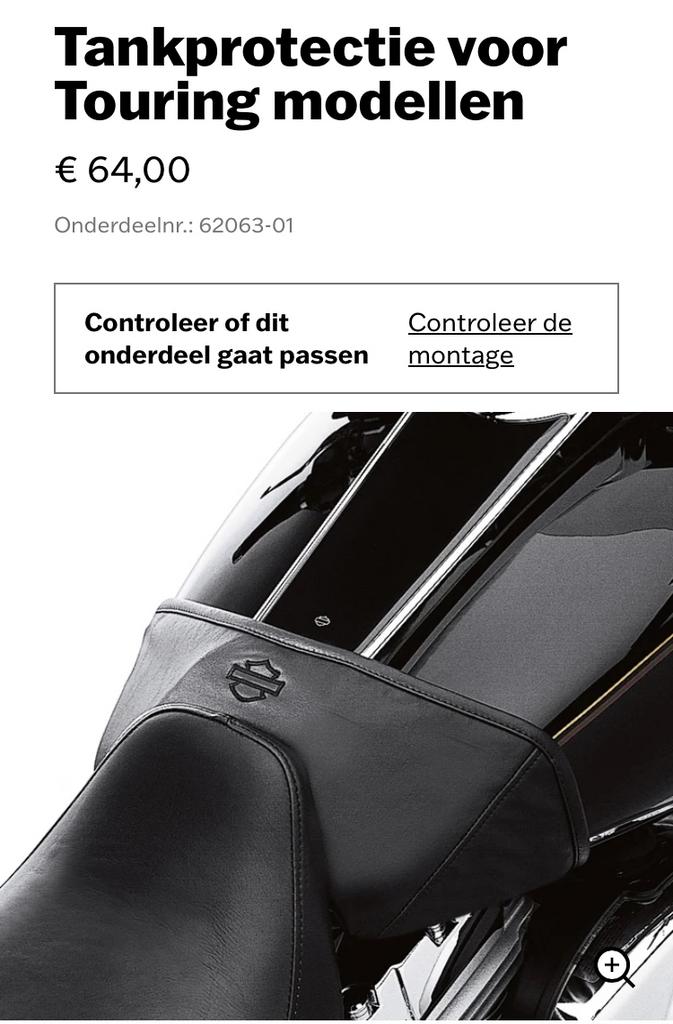 Beschermhoes Harley Davidson benzinetank, Ophalen of Verzenden