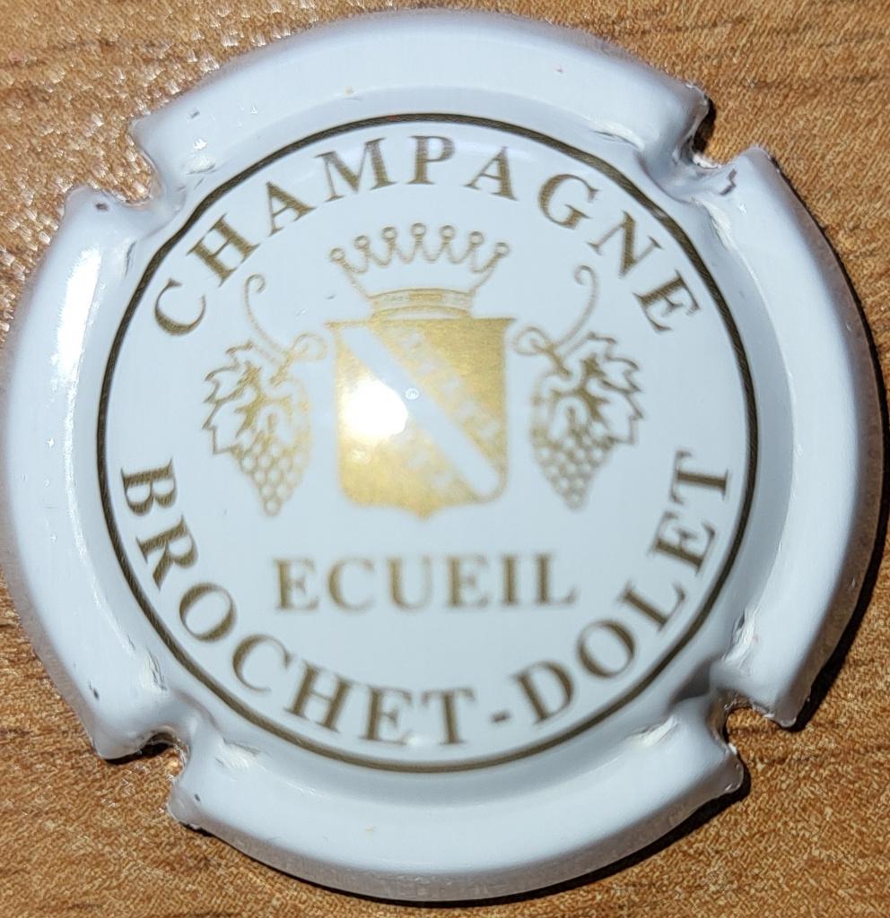 Capsule Champagne BROCHET-DOLET blanc & or nr.06, Enlèvement ou Envoi, Neuf, France, Champagne