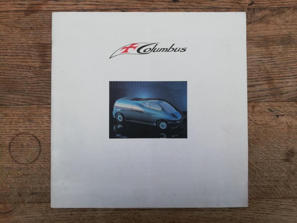 ITALDESIGN COLUMBUS 1992 BROCHURE 24 PAGES 30 X 30 CM ANGLAI, Autres marques, Enlèvement ou Envoi, ITALDESIGN, Utilisé