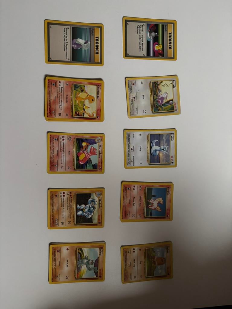 Pokemon kaarten dubbels 1995, Ophalen