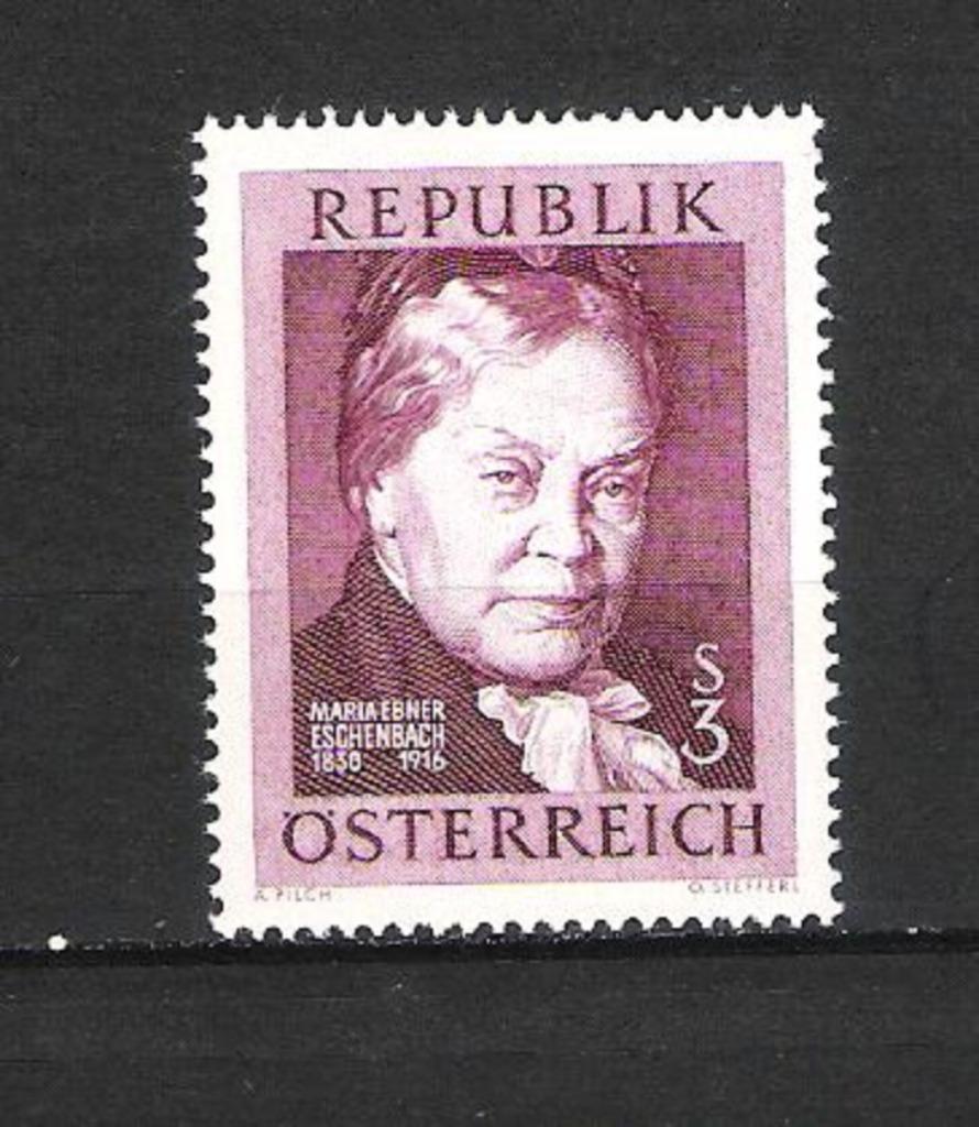 Autriche 1966 Poète Maria Ebner Monnaie Eschenbach, Envoi, Non oblitéré