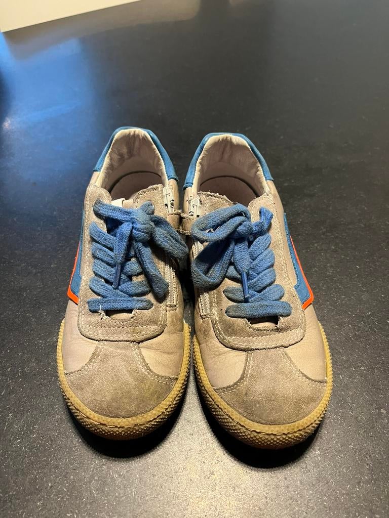 Kickers grijs met blauwe schoenen maat 32, Gebruikt, Kickers, Schoenen, Ophalen of Verzenden