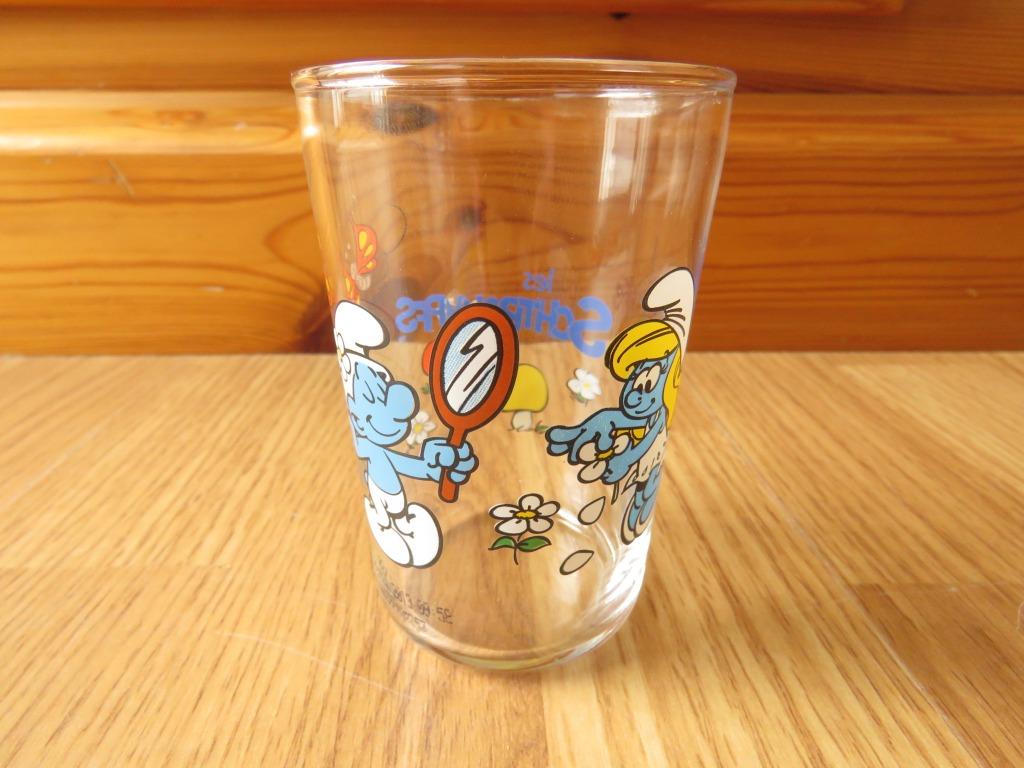 verre les schtroumpfs de 2013, Verzamelen, Glas en Drinkglazen, Zo goed als nieuw, Frisdrankglas, Ophalen of Verzenden
