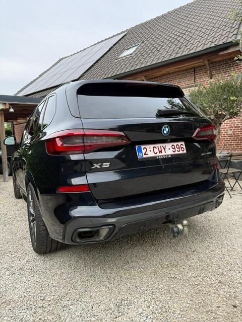 BMW X5 X-Drive 45e, M-Pack, M shadow line, BTW wagen, Auto's, Automaat, 4 zetels, Zwart, Leder