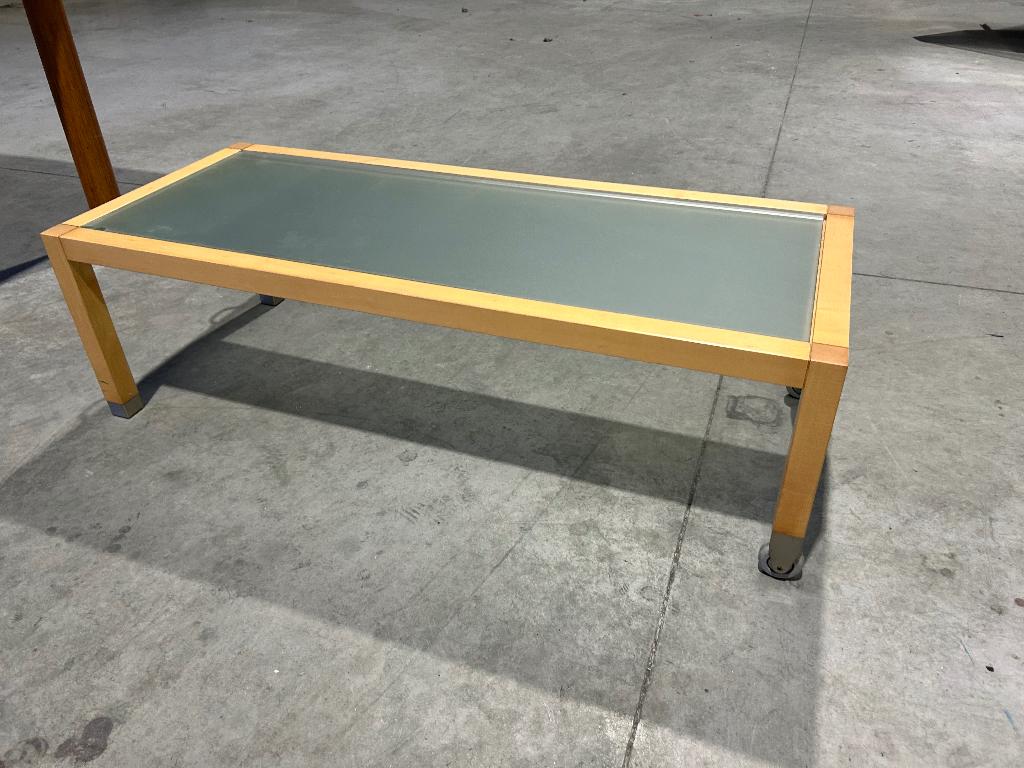 Salontafel, Ophalen, Gebruikt, 100 tot 150 cm, Glas