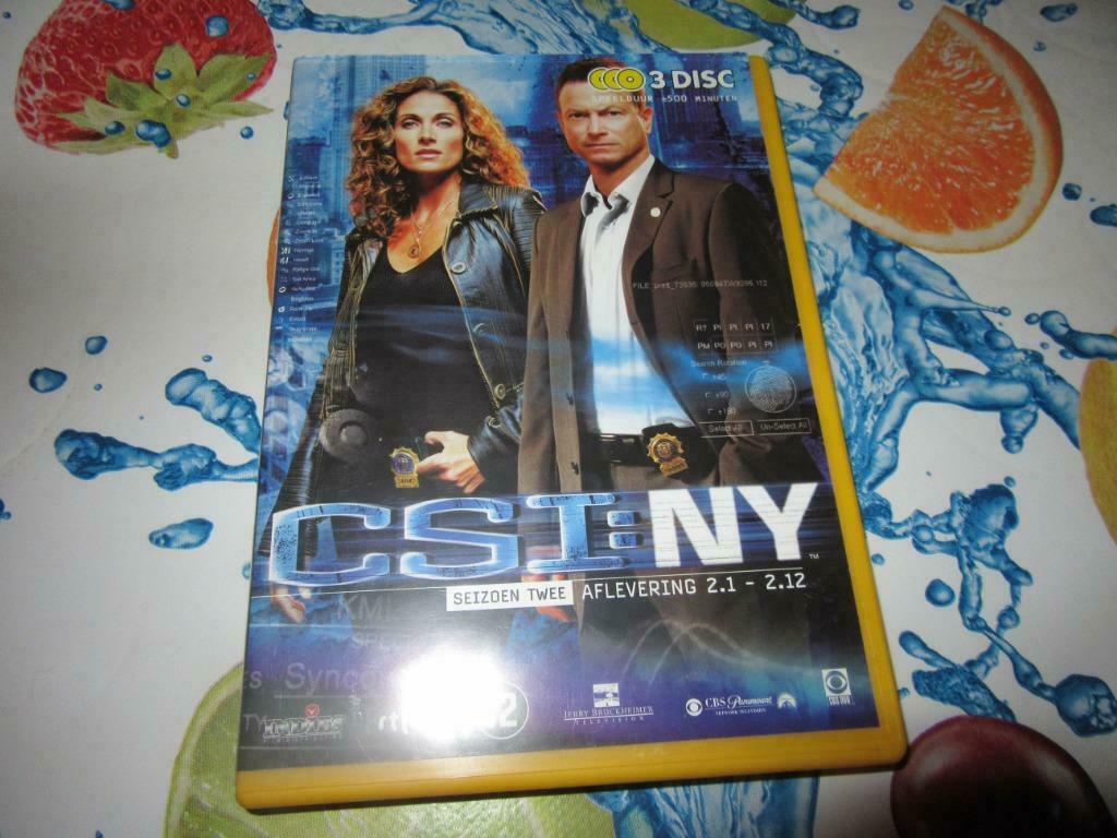 CSI:NY SEIZOEN 2 AFLEVERING 2.1-2.12, Cd's en Dvd's, Vanaf 12 jaar, Ophalen of Verzenden, Nieuw in verpakking, Actie en Avontuur