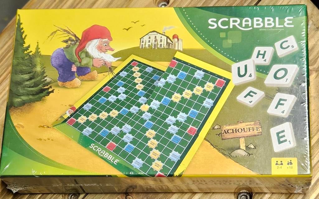 Chouffe scrabble Bord NIEUW, Ophalen of Verzenden, Zo goed als nieuw