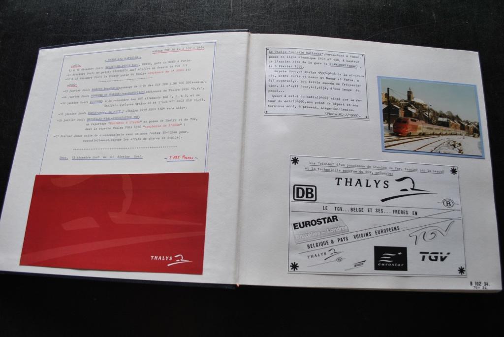 Gros Album photos originales THALYS TGV 36 RARE UNIQUE Train, Enlèvement ou Envoi, Utilisé, Train, Autres types