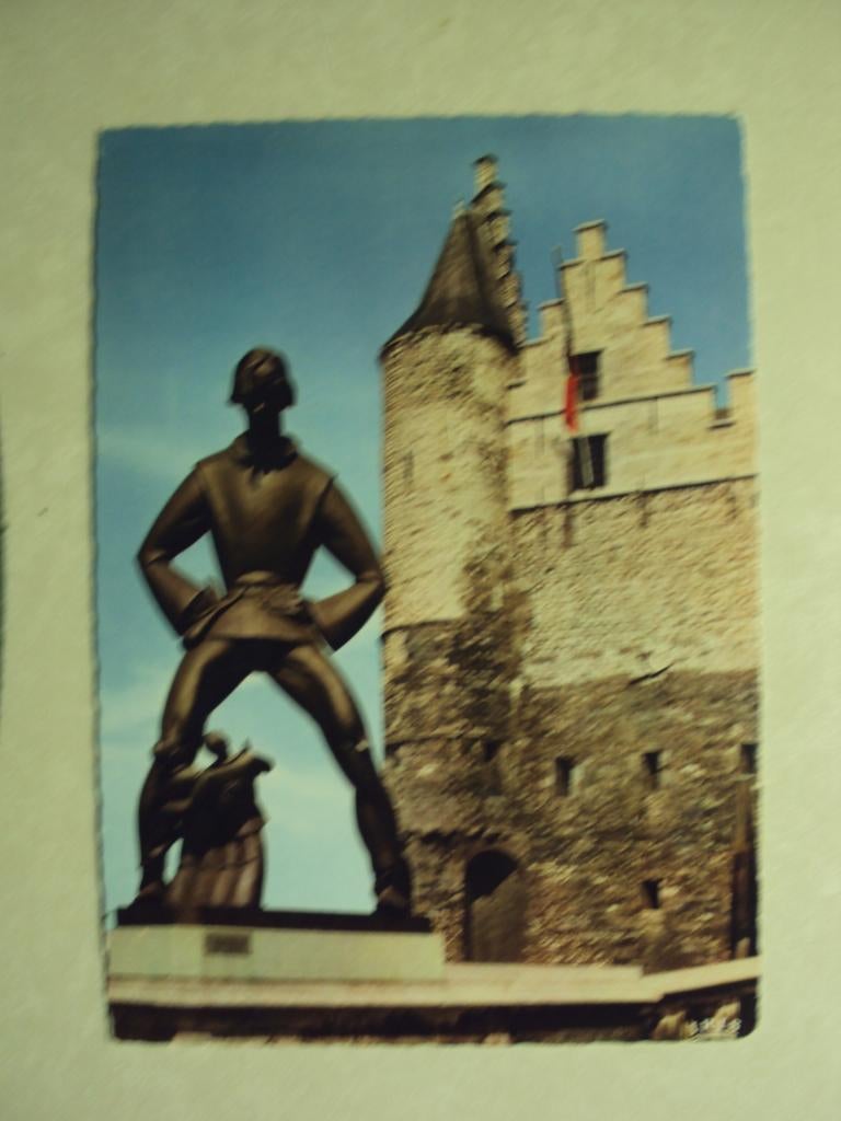 55216 - ANTWERPEN -LANGE WAPPER EN STEEN - ZIE 2 FOTO'S, Verzenden, Antwerpen