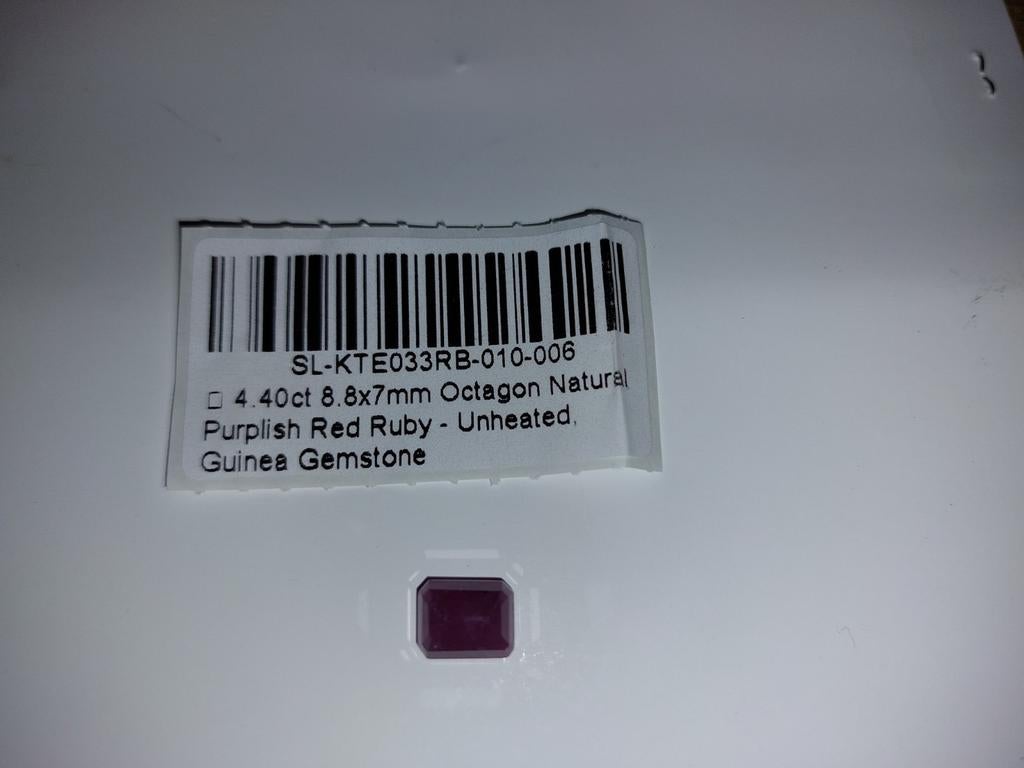 Robijn natuurlijk en onverhit 4,4 ct, Handtassen en Accessoires, Ophalen of Verzenden