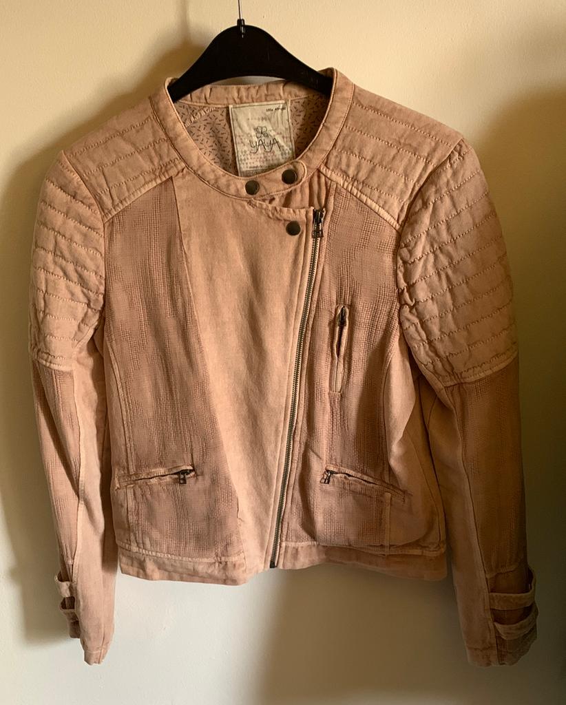 Yaya zachtroos bomberjasje maat 40, Taille 38/40 (M), Rose, Comme neuf, Enlèvement