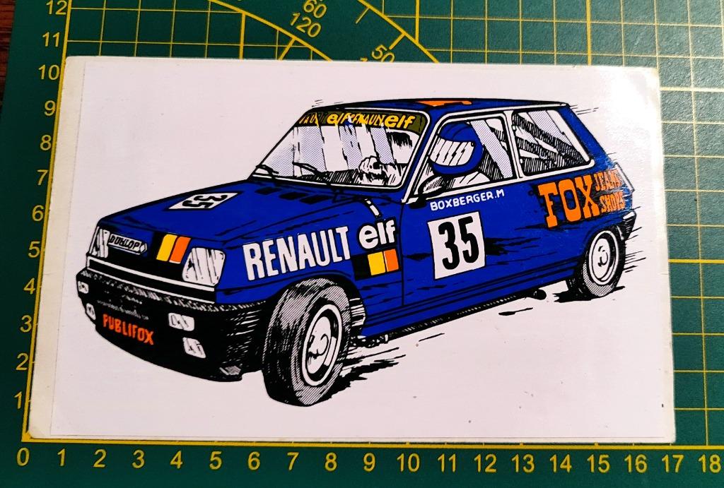 Sticker Renault 5 Fox Jeans, Ophalen of Verzenden