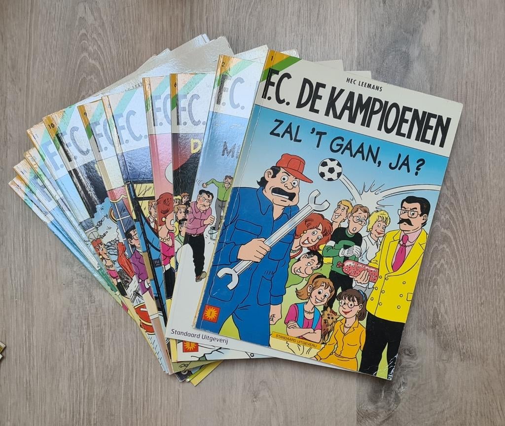 Strips fc de kampioenen, Ophalen