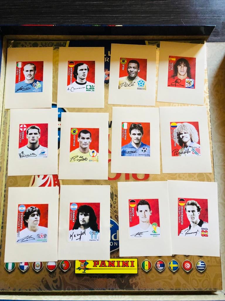 PANINI RUSSIE 2018 GOLD SET LEGENDS COCA COLA C1-C12, Collections, Envoi, Neuf, Sport