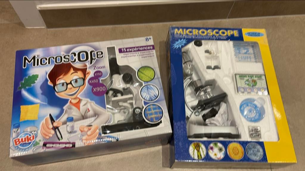 Kindermicroscoop 2 stuks microscoop Buki, Kinderen en Baby's, Ophalen of Verzenden, Gebruikt