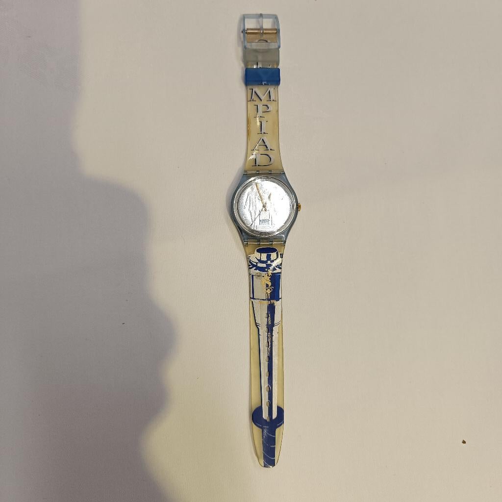 polshorloge, Handtassen en Accessoires, Horloges | Heren, Kunststof, Gebruikt, Polshorloge, Swatch