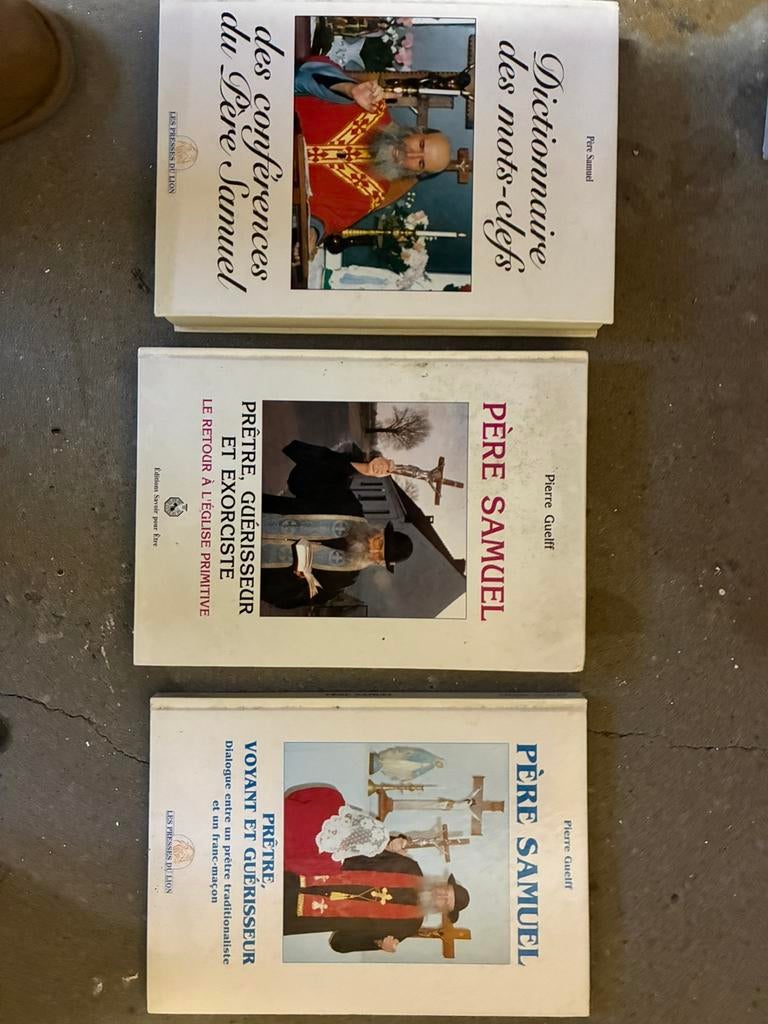 Le Père Samuel. Lot de 3 livres signés, Envoi, Utilisé