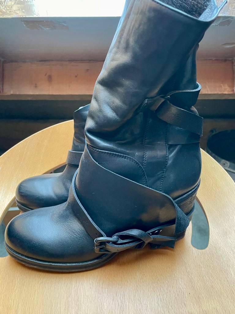 Lederen boots - Vero Cuoio, Enlèvement ou Envoi, Noir