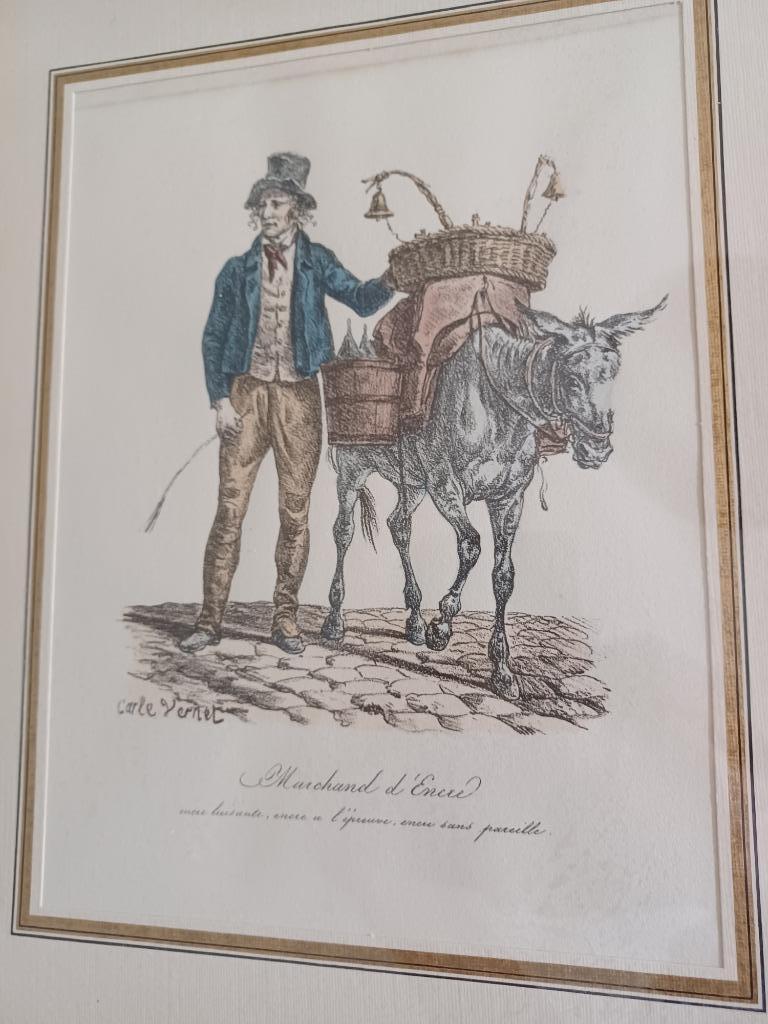 Kader met prent van CARLE VERNET, Antiquités & Art, Enlèvement ou Envoi