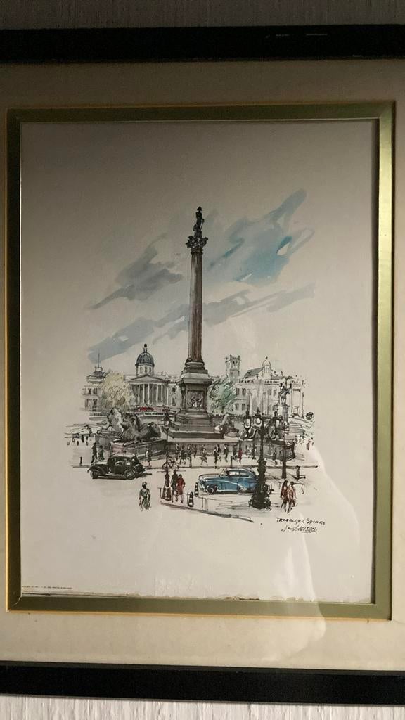 Aquarel Jan Korthals, Antiek en Kunst, Kunst | Tekeningen en Fotografie, Ophalen