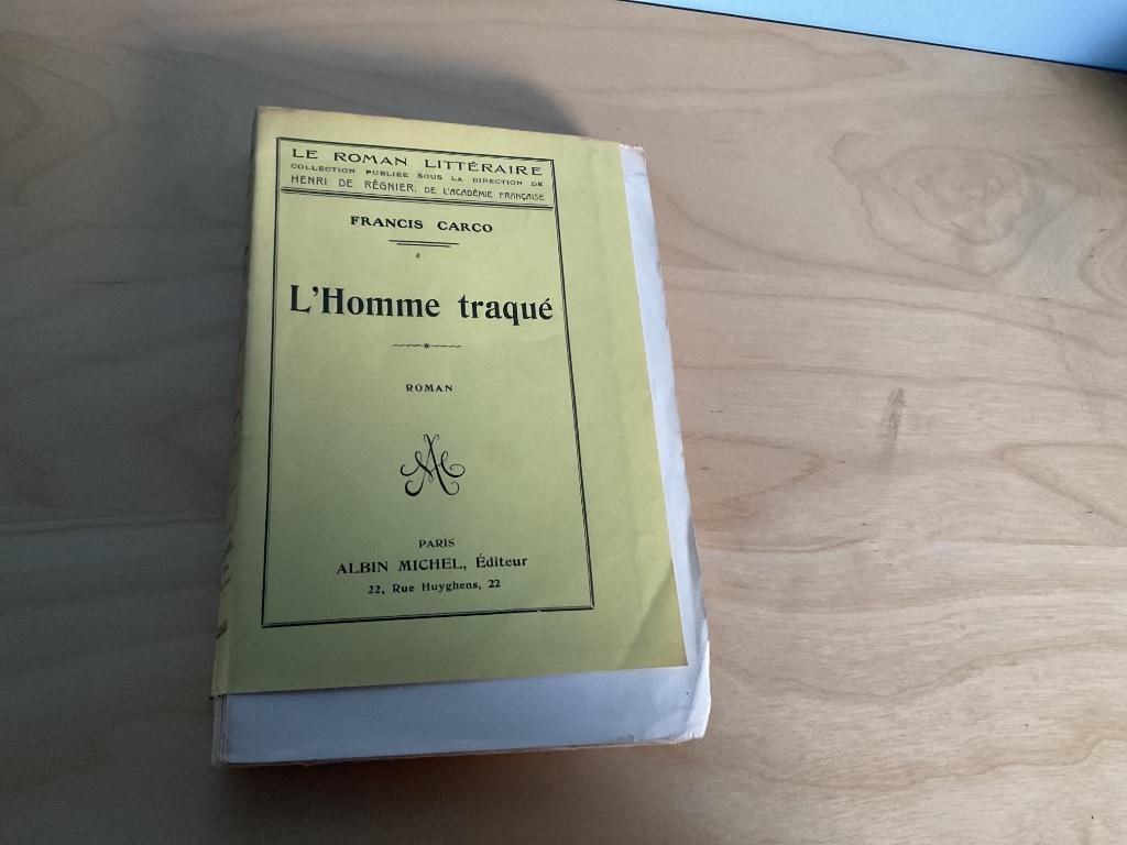 Genummerd boek van Francis Carco (l’homme traqué), Ophalen of Verzenden, Europa overig