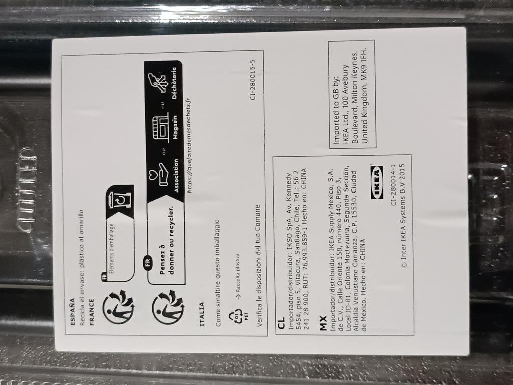 Emballage 2, 2 poignées neuves d'armoire IKEA, Maison & Meubles, Enlèvement ou Envoi