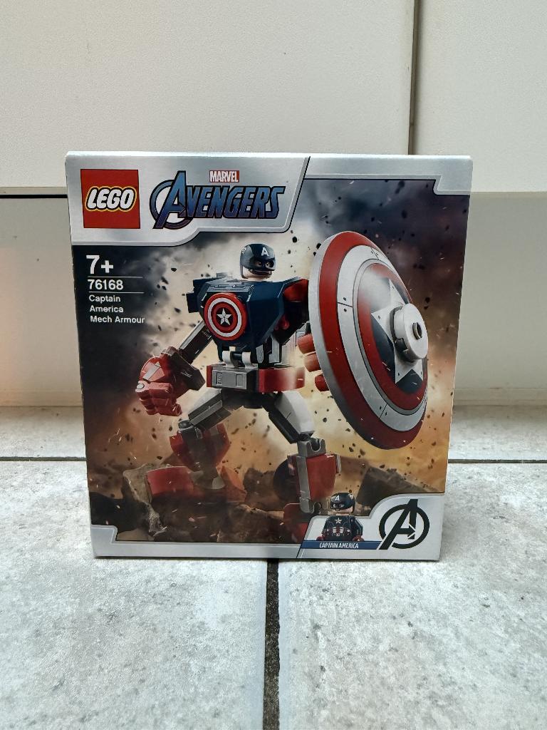 Lego 76168 - Marvel - Captain America Mech Armor, Ophalen, Nieuw, Complete set, Lego