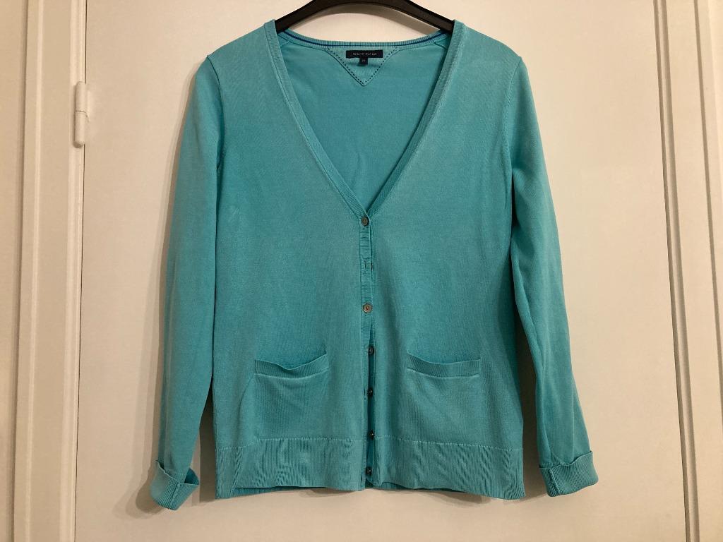 Turkoois gilet - Tommy Hilfiger - maat M, Kleding | Dames, Truien en Vesten, Tommy hilfiger, Ophalen of Verzenden, Gedragen, Maat 38/40 (M)