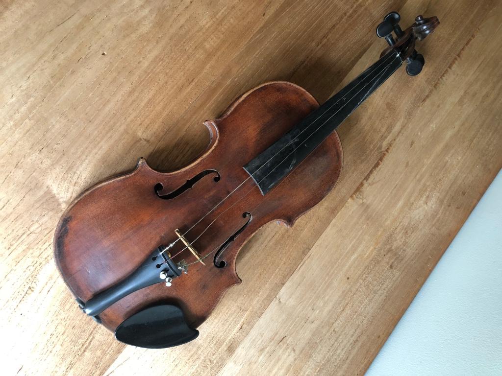 Violon ancien +/- 1920, Musique & Instruments, Instruments à cordes frottées | Violons & Altos, Enlèvement, Utilisé, Violon