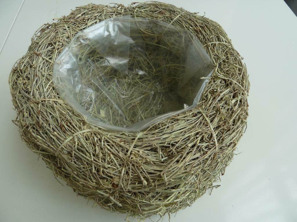 paasdecoratie; nest in stro voor bloemstuk, Ophalen of Verzenden, Gebruikt