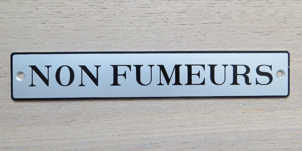 Ancienne enseigne NON FUMEURS de la SNCB, Enlèvement ou Envoi