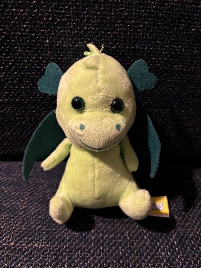 Knuffel groene draak klein draakje knuffel, Kinderen en Baby's, Speelgoed | Knuffels en Pluche, Ophalen of Verzenden, Zo goed als nieuw
