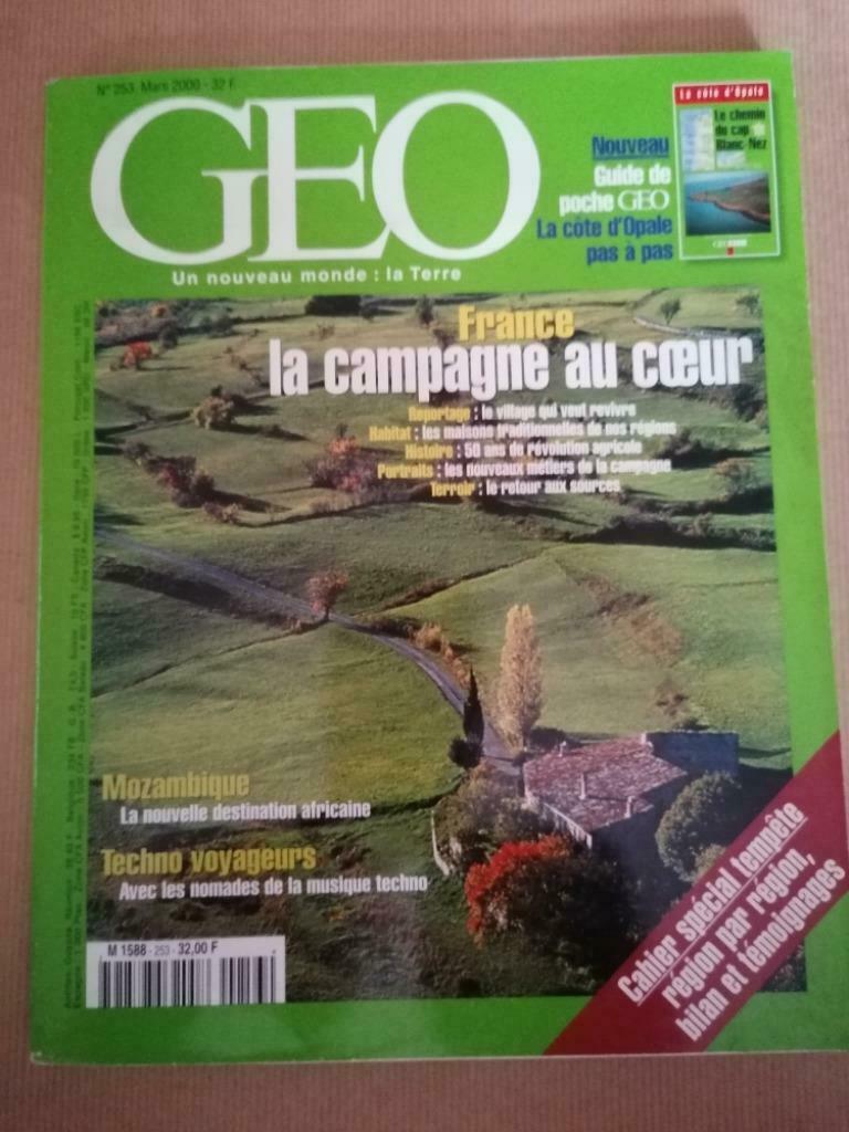 GEO N 253 Mars 2000 La campagne au cœur - Sérilhac - Le che, Enlèvement ou Envoi, Utilisé