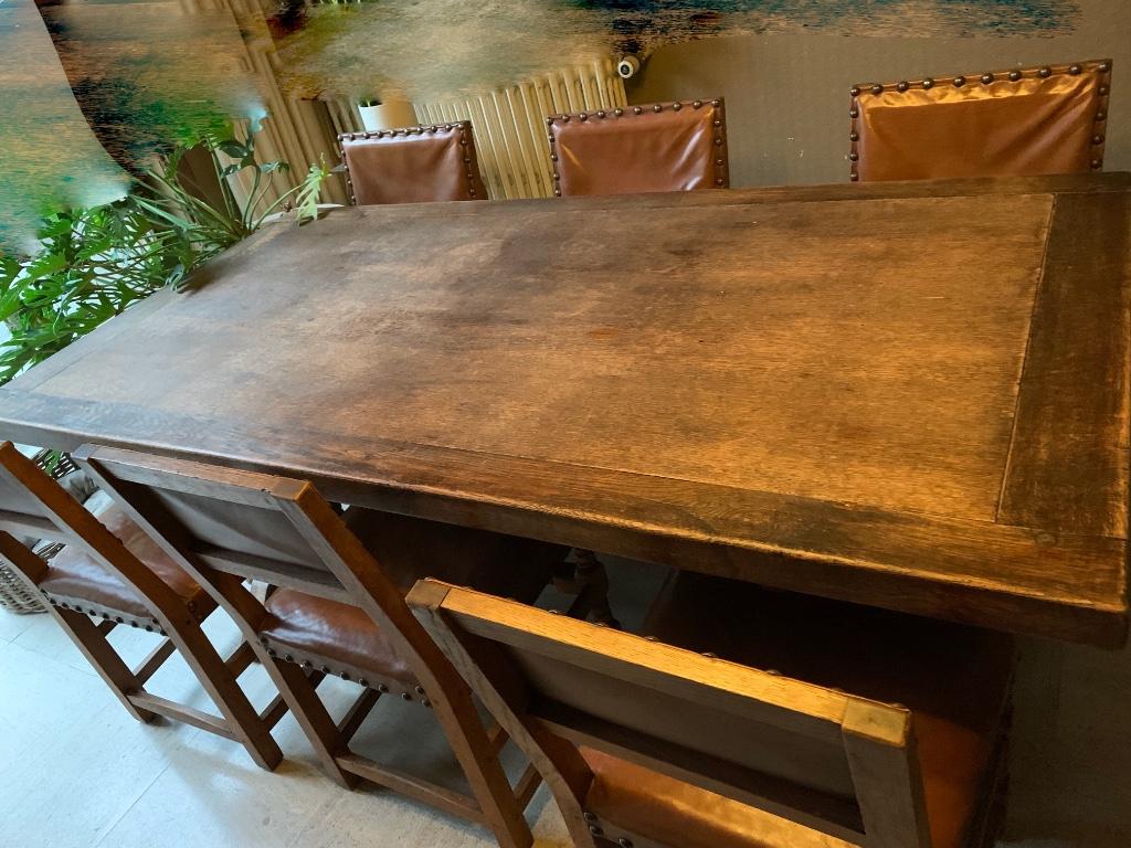 Antiek tafel met 8 stoelen, Ophalen