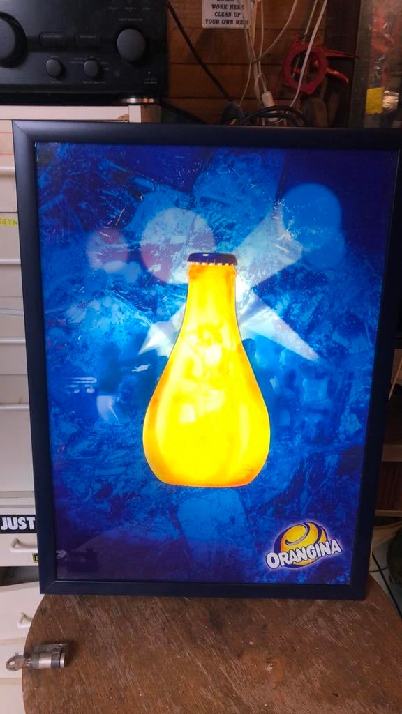 Orangina lichtreclame, Enlèvement, Neuf, Table lumineuse ou lampe (néon)