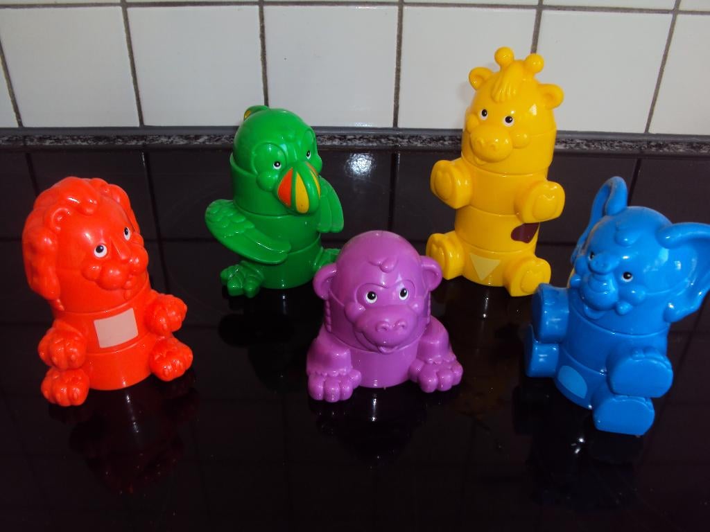 Fisher price, stapeldiertjes als blokjes, zoals de olifant.., Kinderen en Baby's, Ophalen of Verzenden