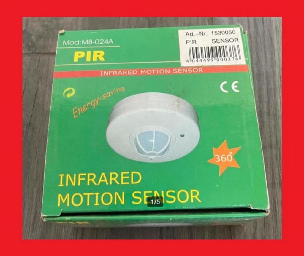 Infrarood pir sensor 220v BEWEGINGSSENSOR timer binne buiten, Tuin en Terras, Buitenverlichting, Nieuw, Kunststof, Netvoeding