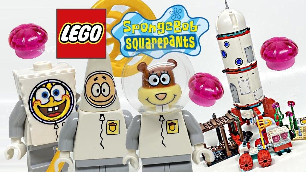 Lego Spongebob Squarepants Sandy's Rocketship Raket Set 3831, Ophalen of Verzenden, Zo goed als nieuw, Complete set, Lego