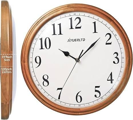Wandklok | 35 cm | Retro stijl | GRATIS LEVERING, Wandklok, JIYUERLTD, -, Verzenden