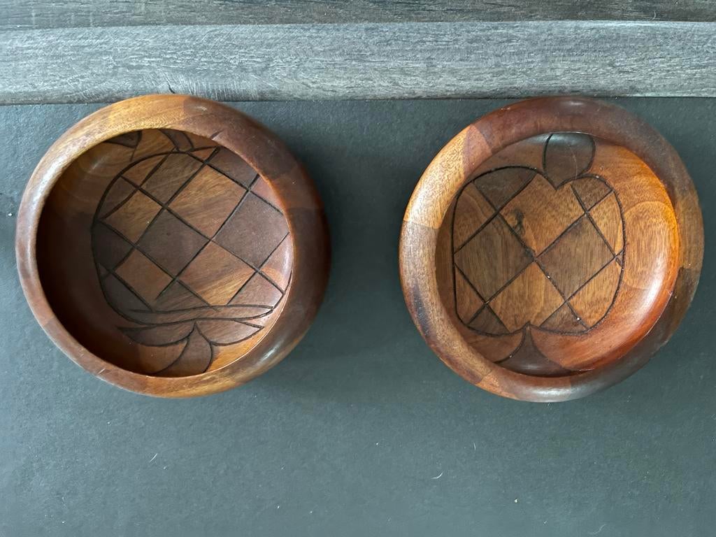 2 houten kommetjes, Enlèvement ou Envoi
