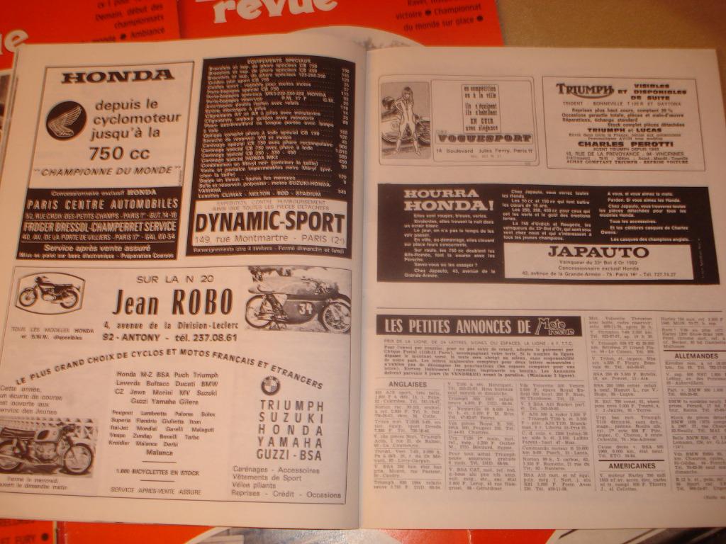 MOTO REVUE Lot de 7 Anciennes Revues 1970, Livres, Enlèvement ou Envoi, Utilisé, Général