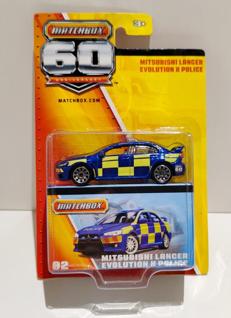 Matchbox Mitsubishi Lancer Evolution X "POLICE" (2012) 60th, Enlèvement ou Envoi