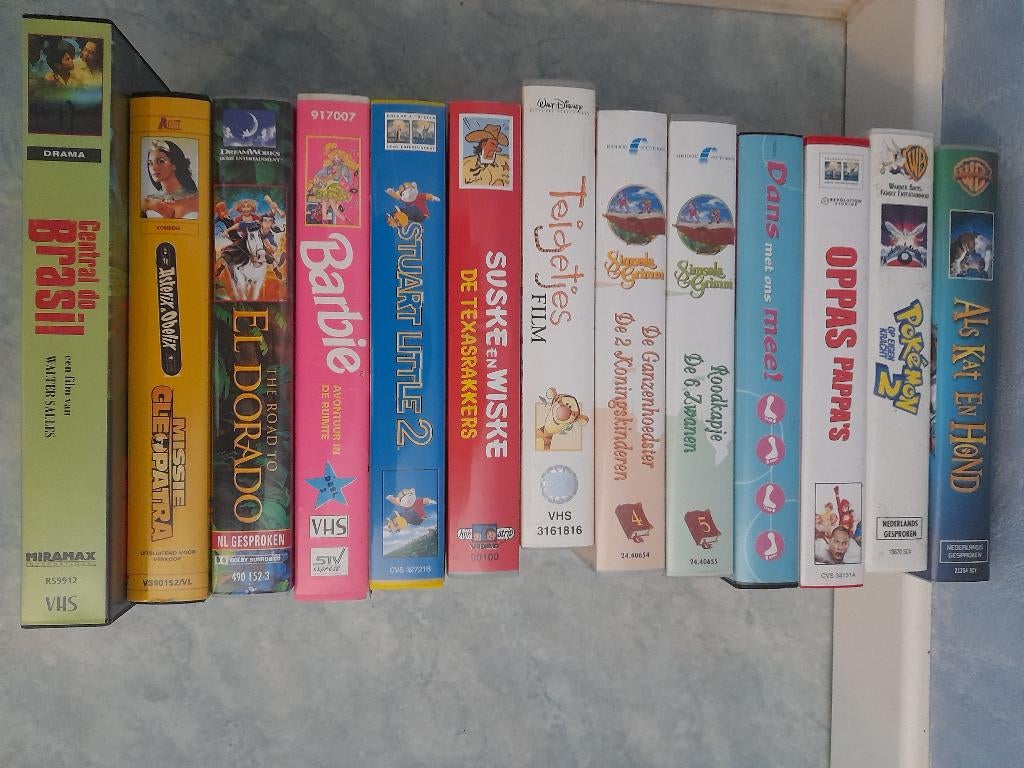 Videocassettes Disney en kinderfilms, Cd's en Dvd's, VHS | Kinderen en Jeugd, Ophalen, Zo goed als nieuw