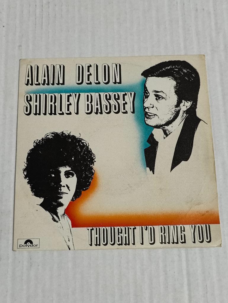 Single Alain Delon & Shirley Bassey - Thought I'd ring you, Ophalen of Verzenden, Zo goed als nieuw